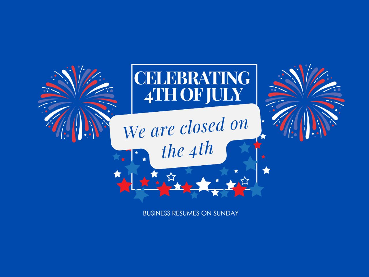 Closed July4