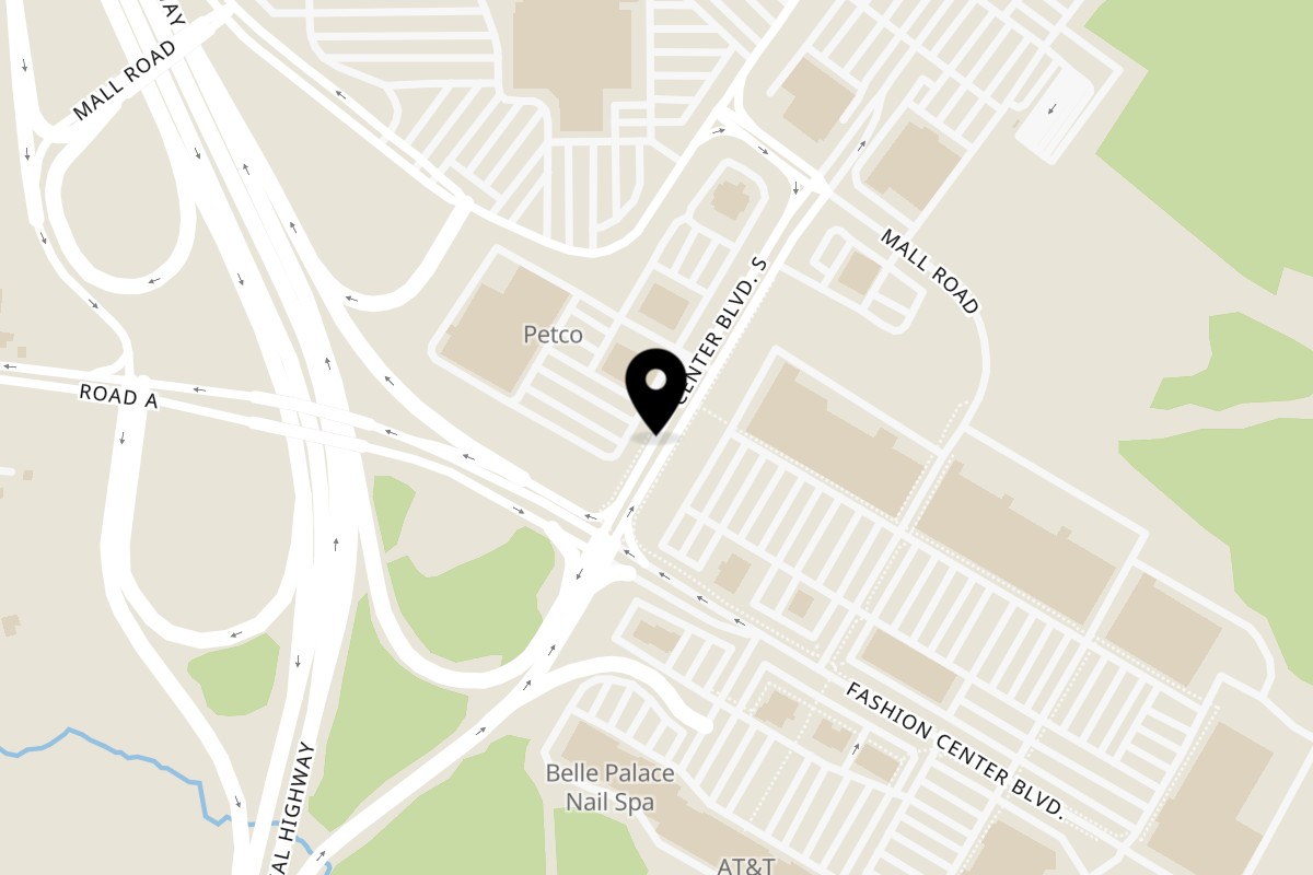 Map showing the location of CS Brazilian Steakhouse on 600 Center Blvd S in Newark